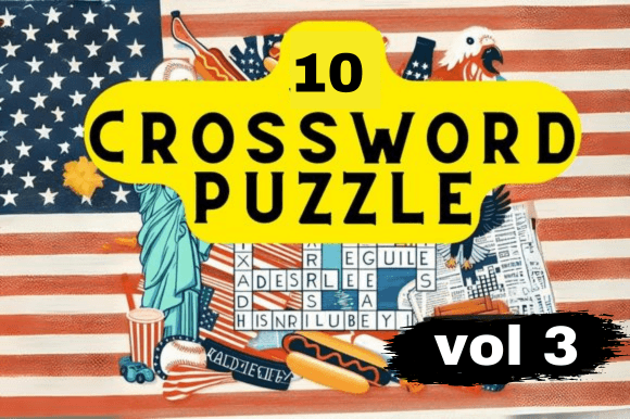 10 Crossword Puzzle for Kids Vol 3