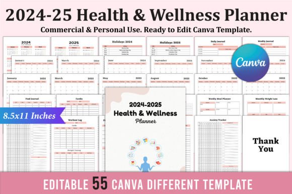2024-2025 Health Wellness Planner KDP: A Comprehensive Guide to Organizing Your Wellbeing
