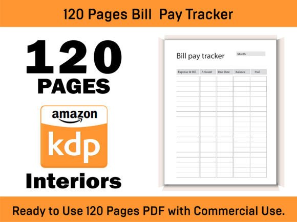 Bill Pay Tracker Kdp Interior-10: A Practical Tool for Managing Your Finances