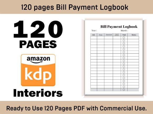 Bill Payment Logbook Kdp Interior-12: A Practical Tool for Staying Organized