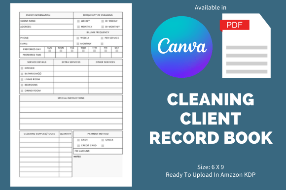 Cleaning Client Log Book: A Game-Changer for Your Cleaning Business