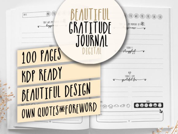 Gratitude Journal KDP Interior Template