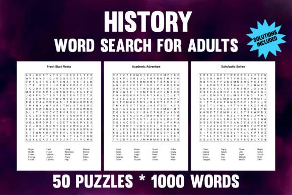 History Word Search Puzzle Book: A Fun and Educational Journey Through Time