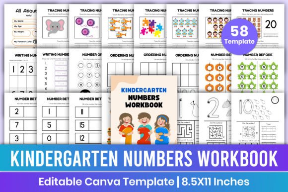 Kindergarten Numbers Workbook for Kids: A Creative and Practical Learning Tool