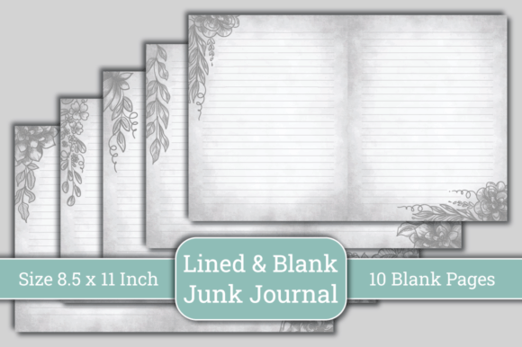 Lined Blank Junk Journal Paper Bundle