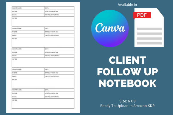 Maximize Your KDP Profits with a Professional Client Follow-Up Notebook