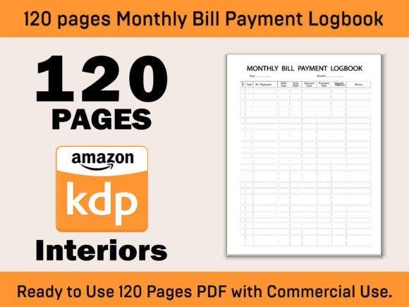 Monthly Bill Payment Logbook Kdp Int-03