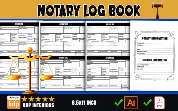 Notary Journal Log Book – KDP Interior