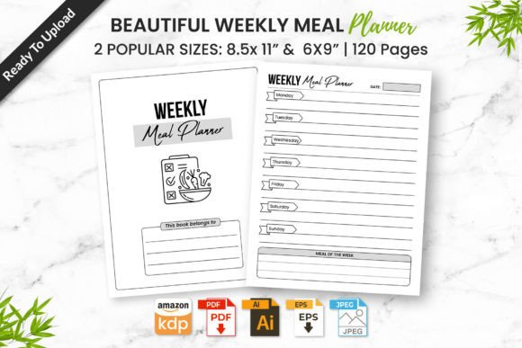 Weekly Meal Planner KDP Interior PDF: A Practical Tool for Modern Meal Management
