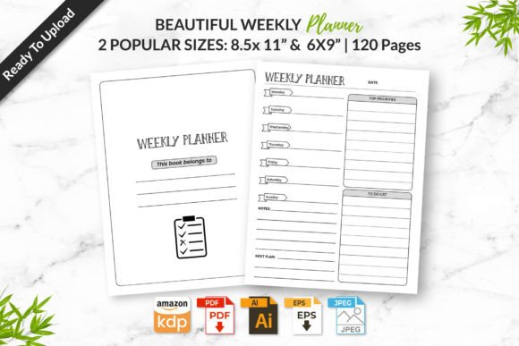 Weekly Planner for Amazon KDP Interior